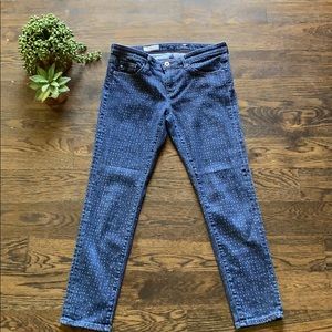 AG the Stevie Ankle Speckled Jeans